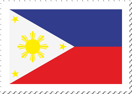 Philippine flag stamp